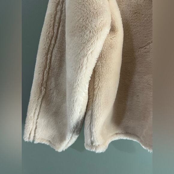 Jason Wu new with tags faux fur quarter zip pullover in light beige size small - Picture 4 of 7